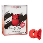 French Kiss Sweet Talker Red Compact Rechargeable Silicone Massager with 12 Vibration Functions Finger Stimulator